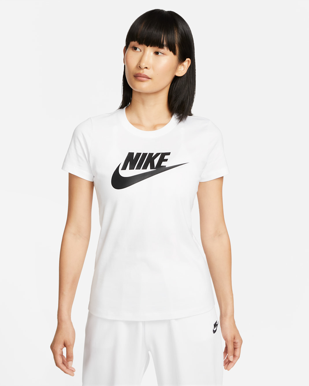 Nike Sportswear Essentials Women's Logo T-Shirt - White/Black