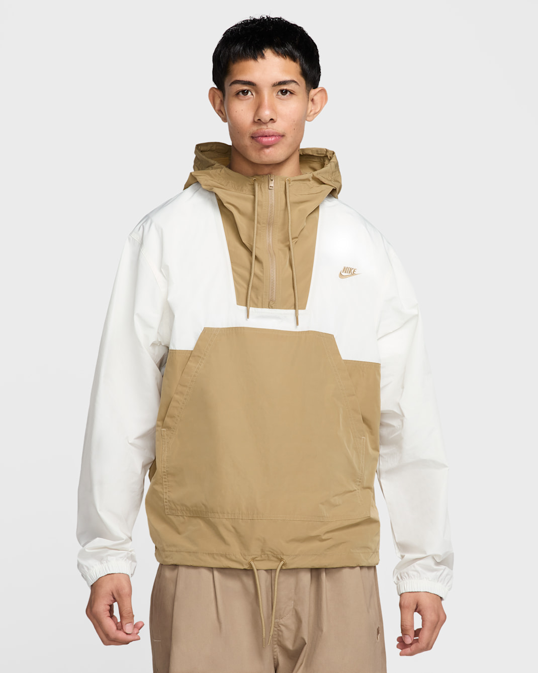 Nike Club Men's Marina Pullover Anorak - Sail/Parachute Beige/Light Khaki/Parachute Beige