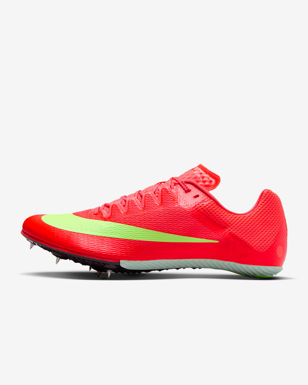 Nike Zoom Rival Sprint Track & Field Sprinting Spikes - Bright Crimson/Hyper Orange/Lime Blast/Washed Coral