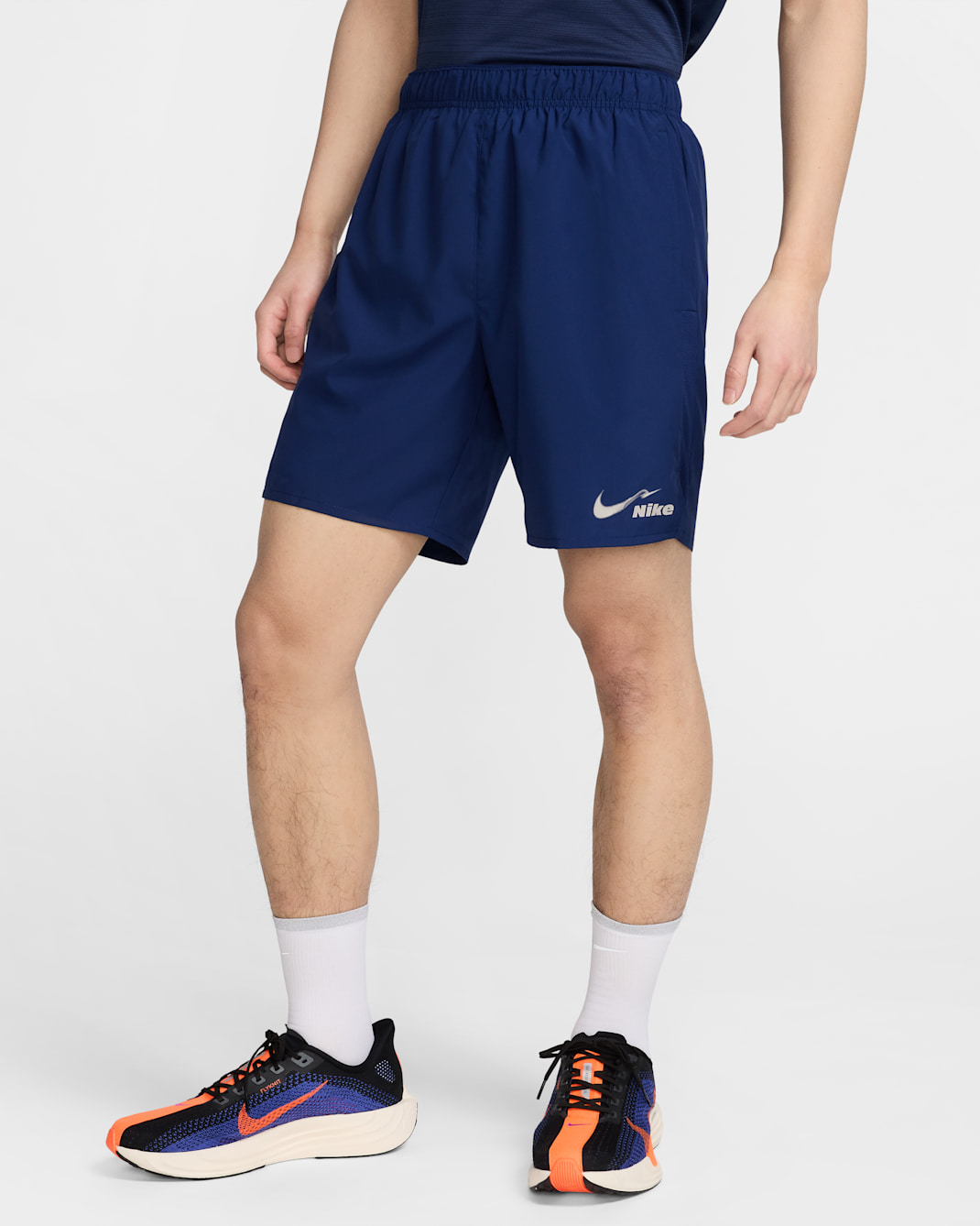 Nike Challenger Men's Dri-FIT 7" Unlined Running Shorts - Blue Void/College Grey
