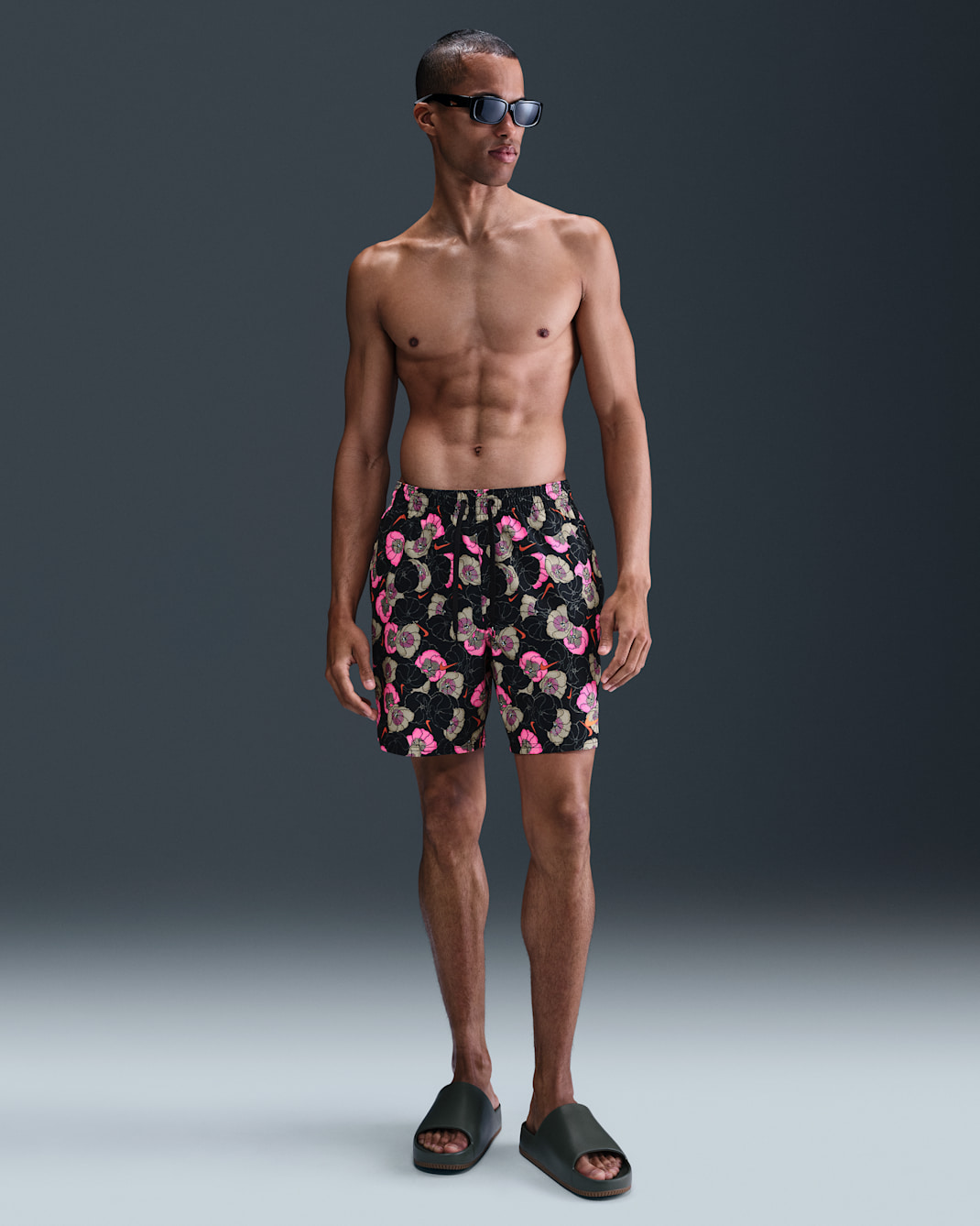 Short Volley de 18 cm con forro de ropa interior para hombre Nike Swim Breaker - Negro