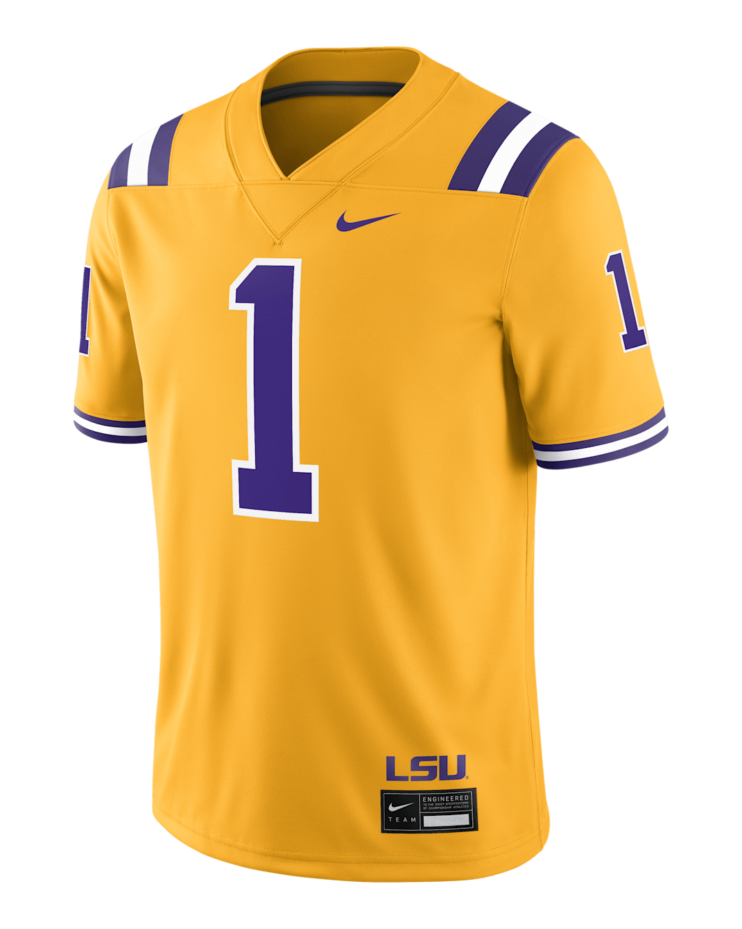 LSU Tigers Men's Nike Dri-FIT College Game Jersey - University Gold