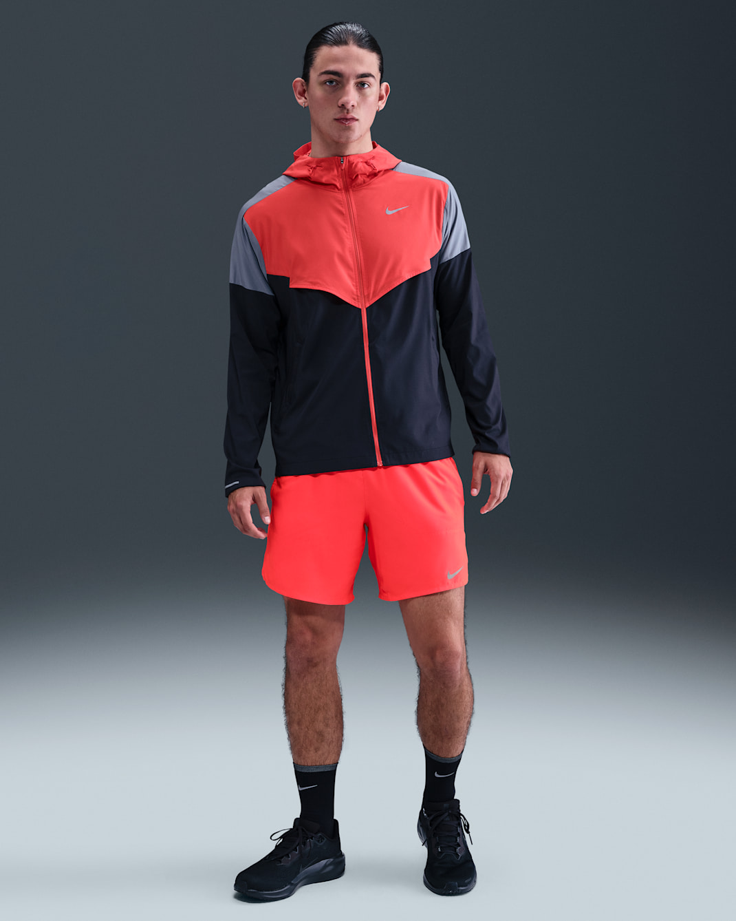 Nike Stride Men's Dri-FIT 7" 2-in-1 Running Shorts - Bright Crimson/Bright Crimson/Black