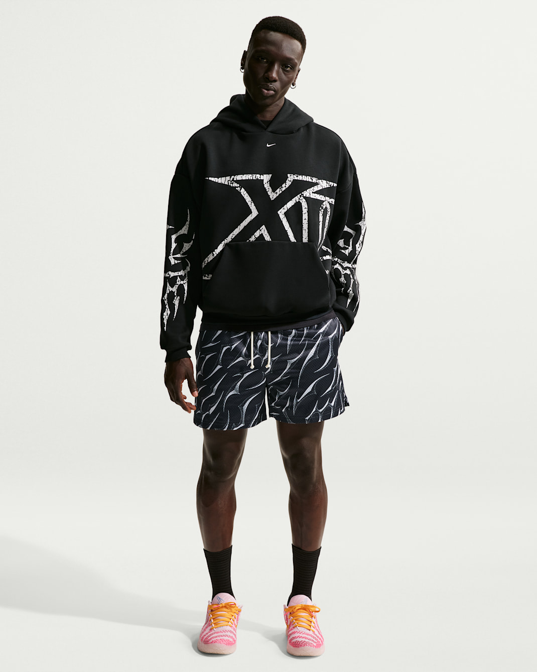 Męskie spodenki treningowe do koszykówki Dri-FIT Ja - Vast Grey/Czerń/Pale Ivory