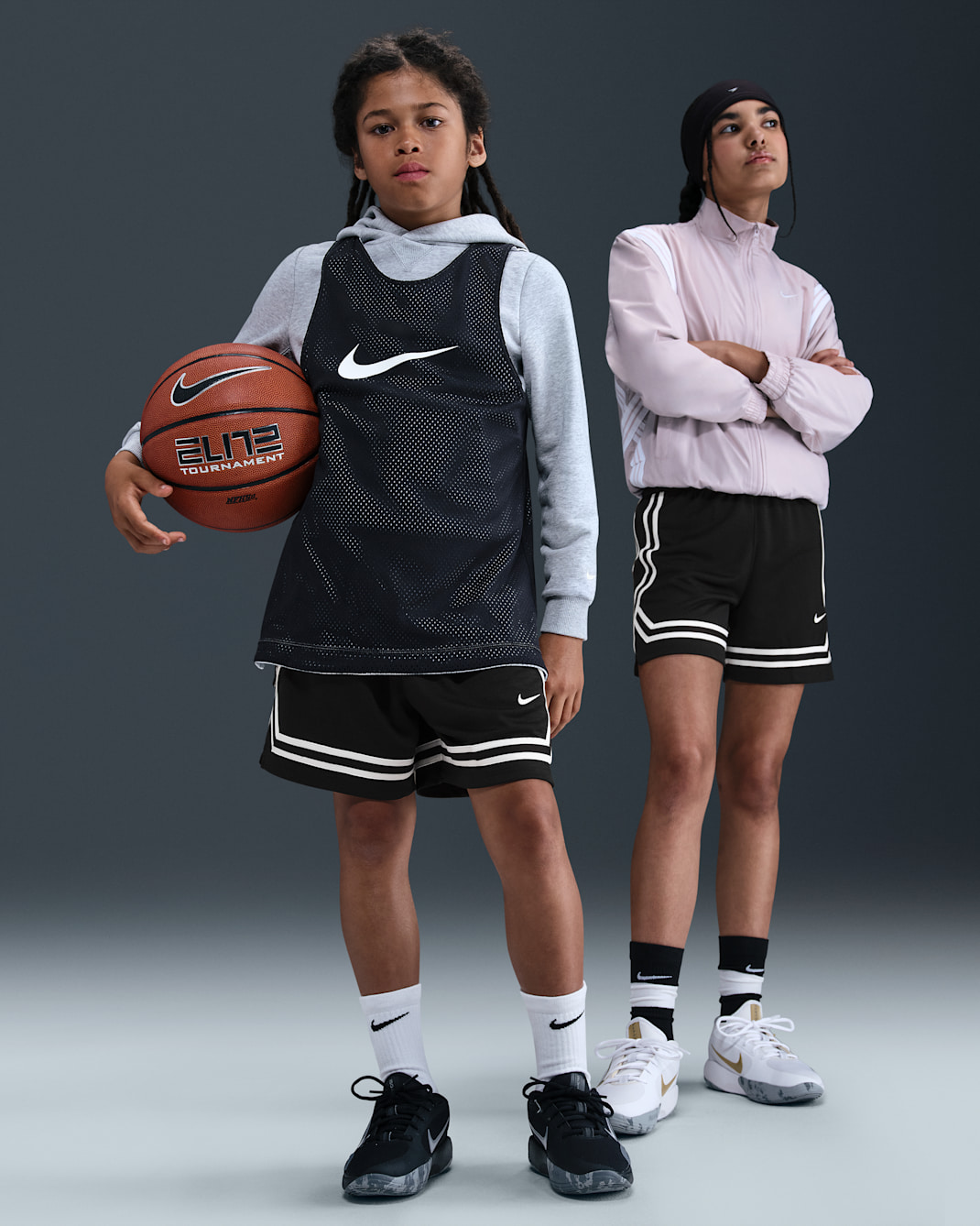 Nike Crossover Big Kids' Dri-FIT 5" Basketball Shorts - Black/Black/White