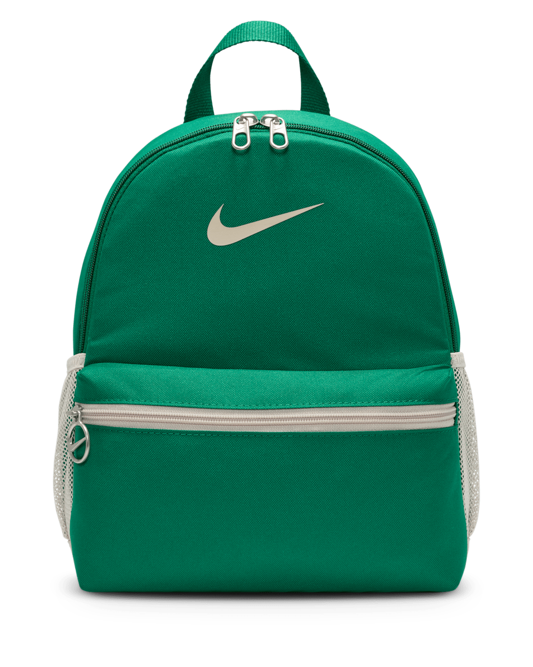 Nike Brasilia Older Kids' Mini Backpack (11L) - Malachite/Light Orewood Brown/Light Orewood Brown