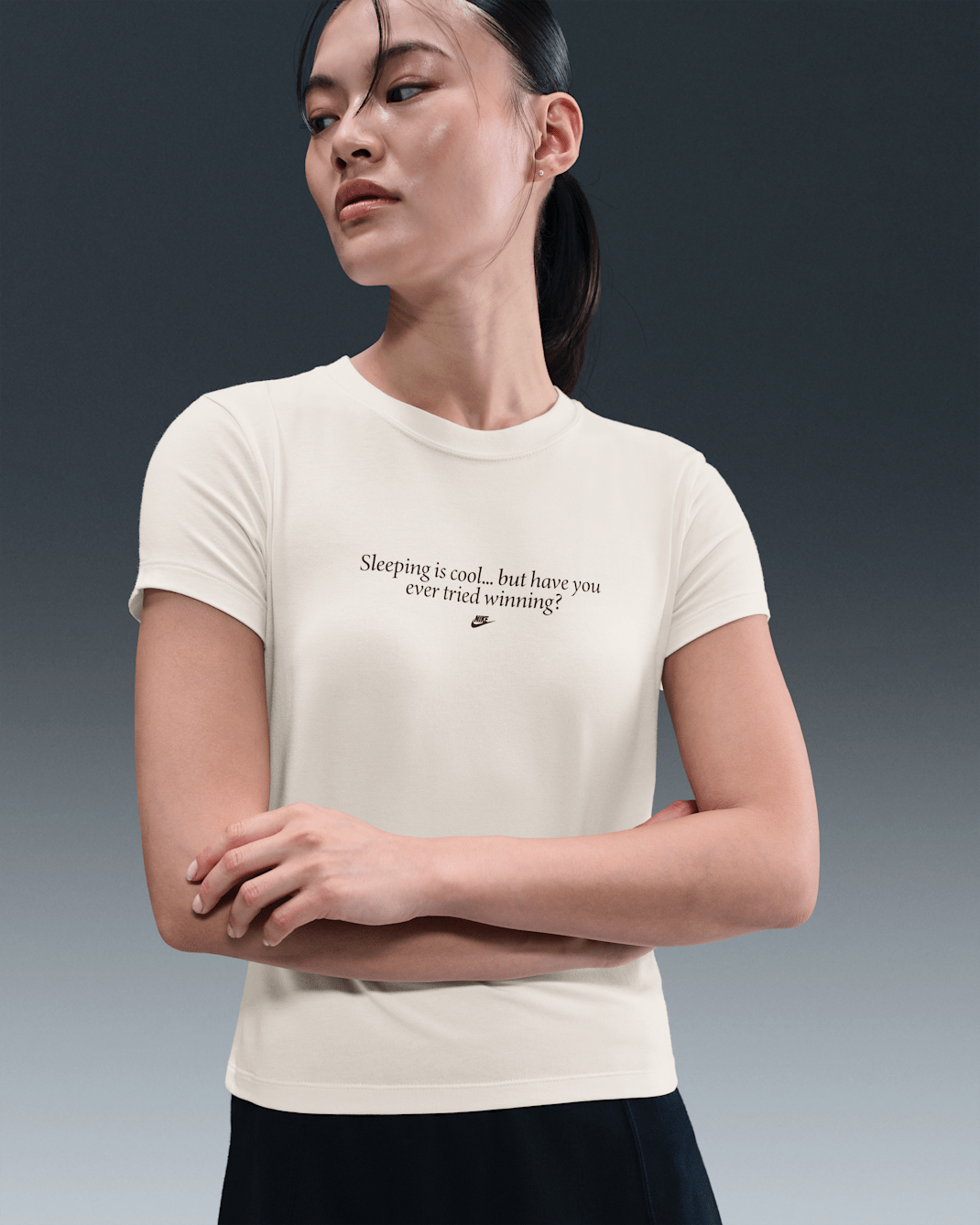 Nike Sportswear Chill Knit Women's Slim T-Shirt - Pale Ivory