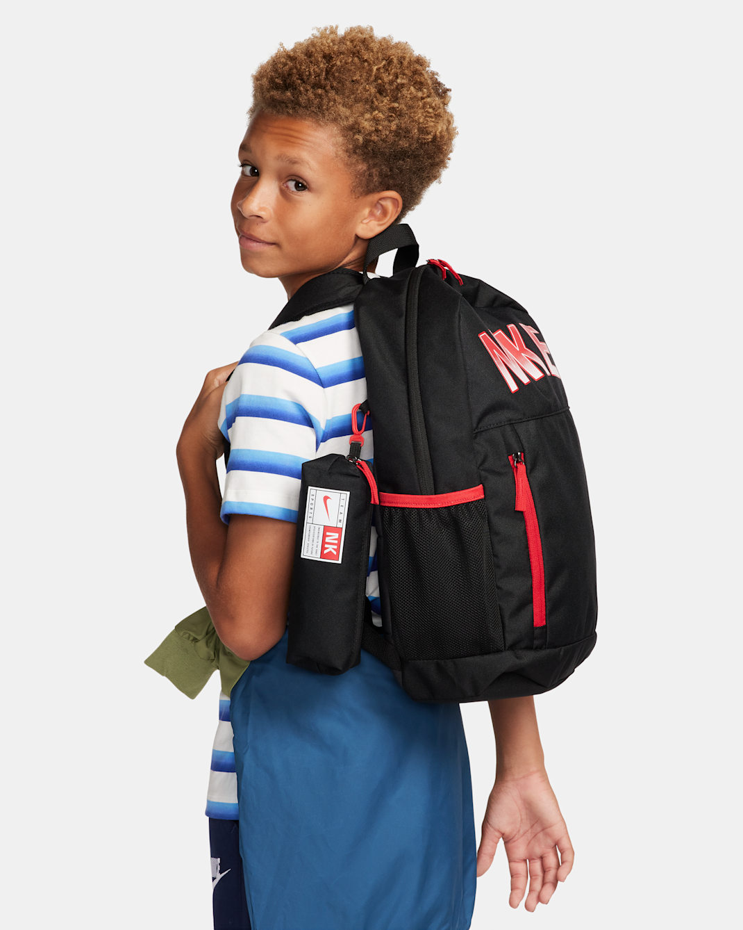 Nike Kids' Backpack (20L) - Black/Anthracite/University Red