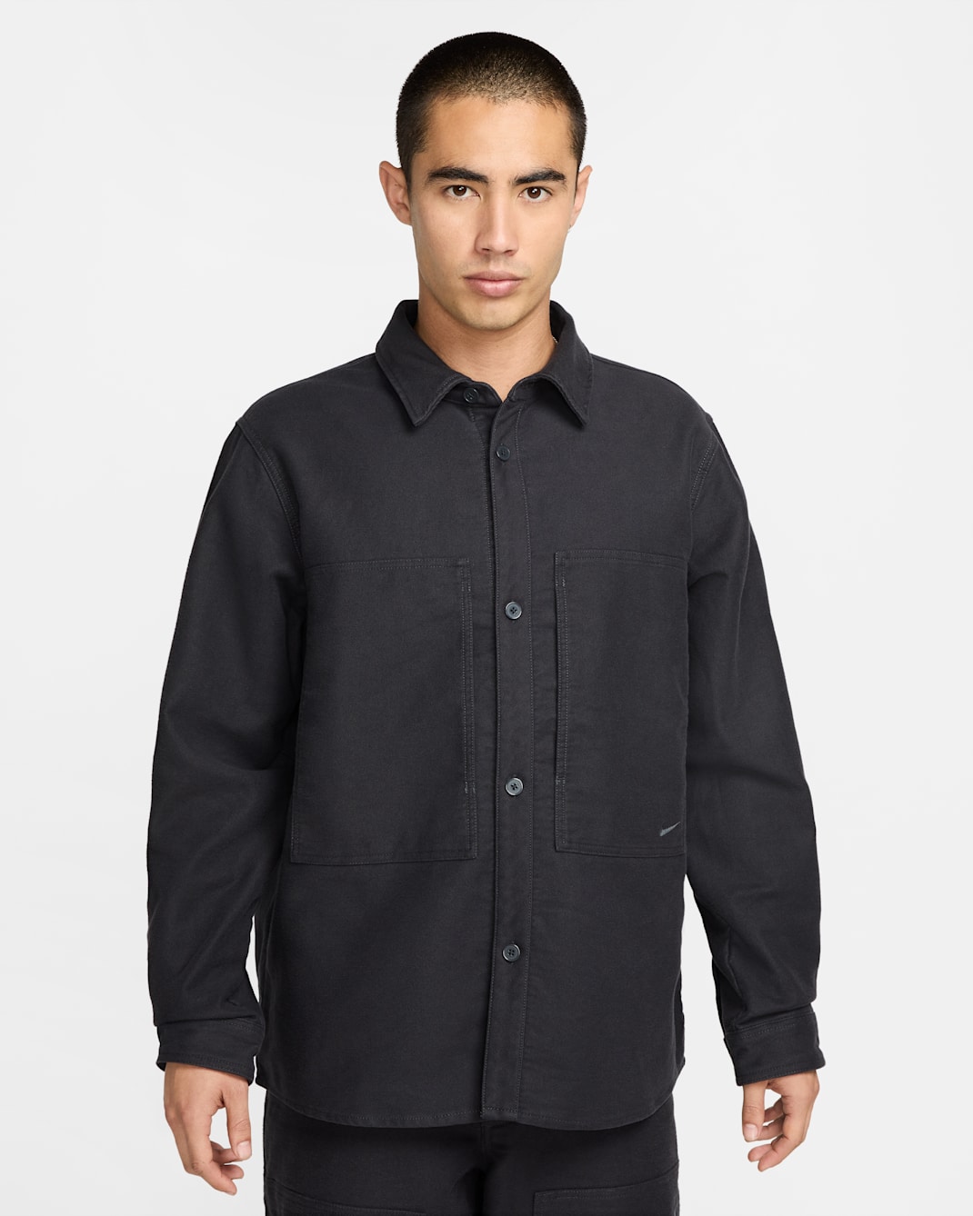 ナイキ ライフ メンズ ロングスリーブ シャモア フィールド シャツ - アンスラサイト/アンスラサイト