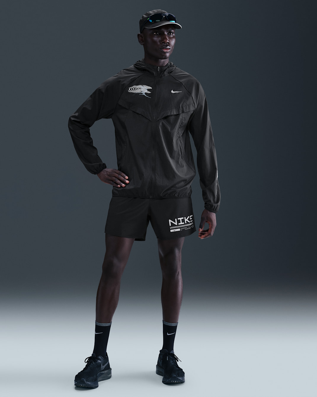 Nike Challenger Men's Winterized 5" 2-in-1 Running Shorts - Black/Anthracite