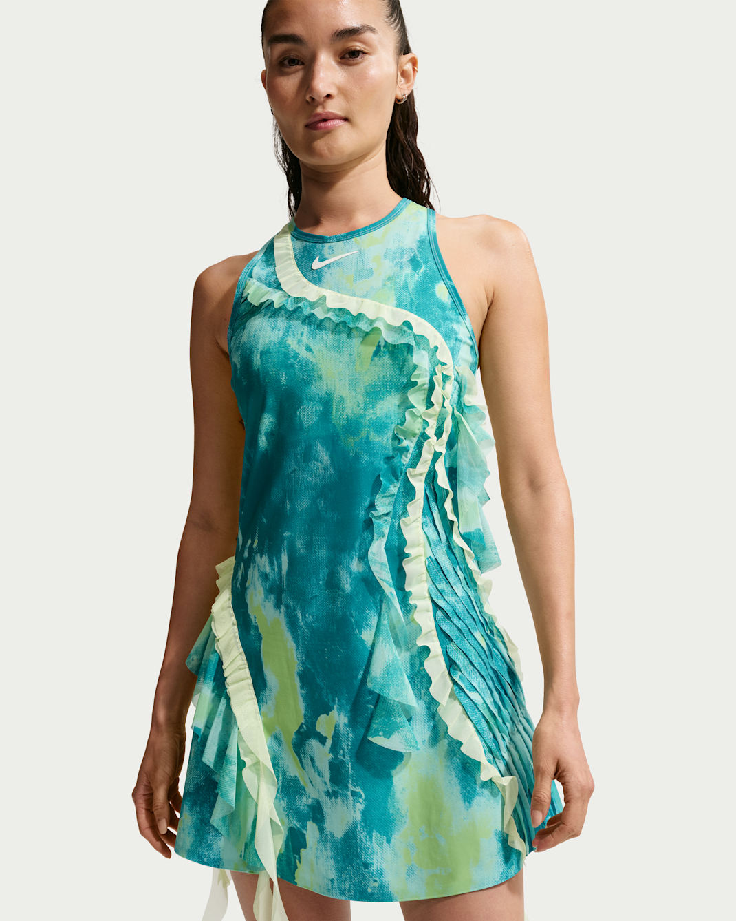 Vestido de tenis Dri-FIT para mujer Naomi Osaka Slam - Copa/Lima líquida claro/Blanco