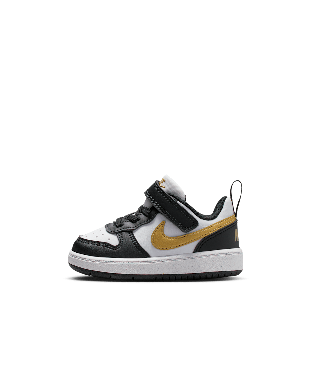 Nike Court Borough Low Recraft Baby/Toddler Shoes - Black/Black/White/Metallic Gold