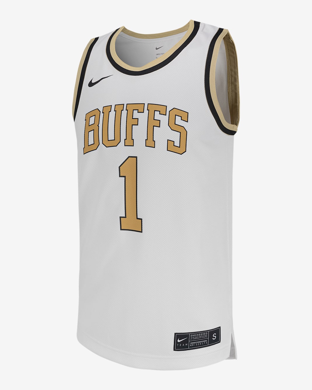 Jersey de básquetbol universitario Nike para hombre Colorado - Blanco