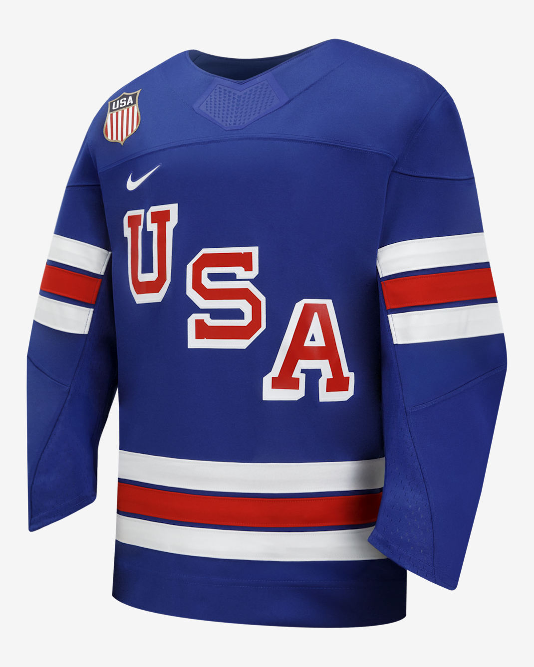 Playera de hockey Nike para niños talla pequeña "Team USA" - Azul royal intenso