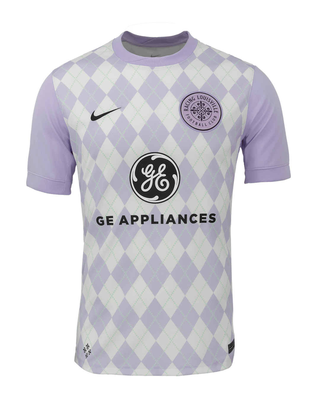 Racing Louisville FC 2025 Stadium Home Men's Nike Dri-FIT NWSL Replica Jersey - Lavender Mist/White
