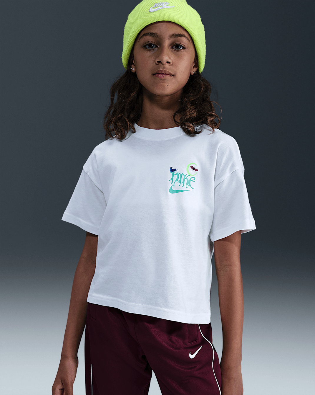 Playera para niña talla grande Nike Sportswear - Blanco