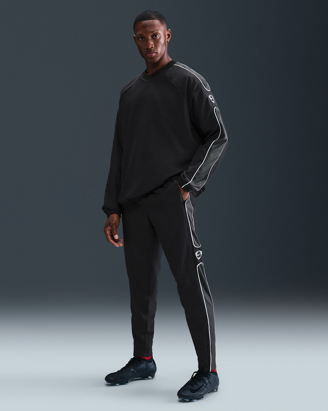 Nike Academy+ Men's Dri-FIT Soccer Pants - Black/Anthracite/White/White