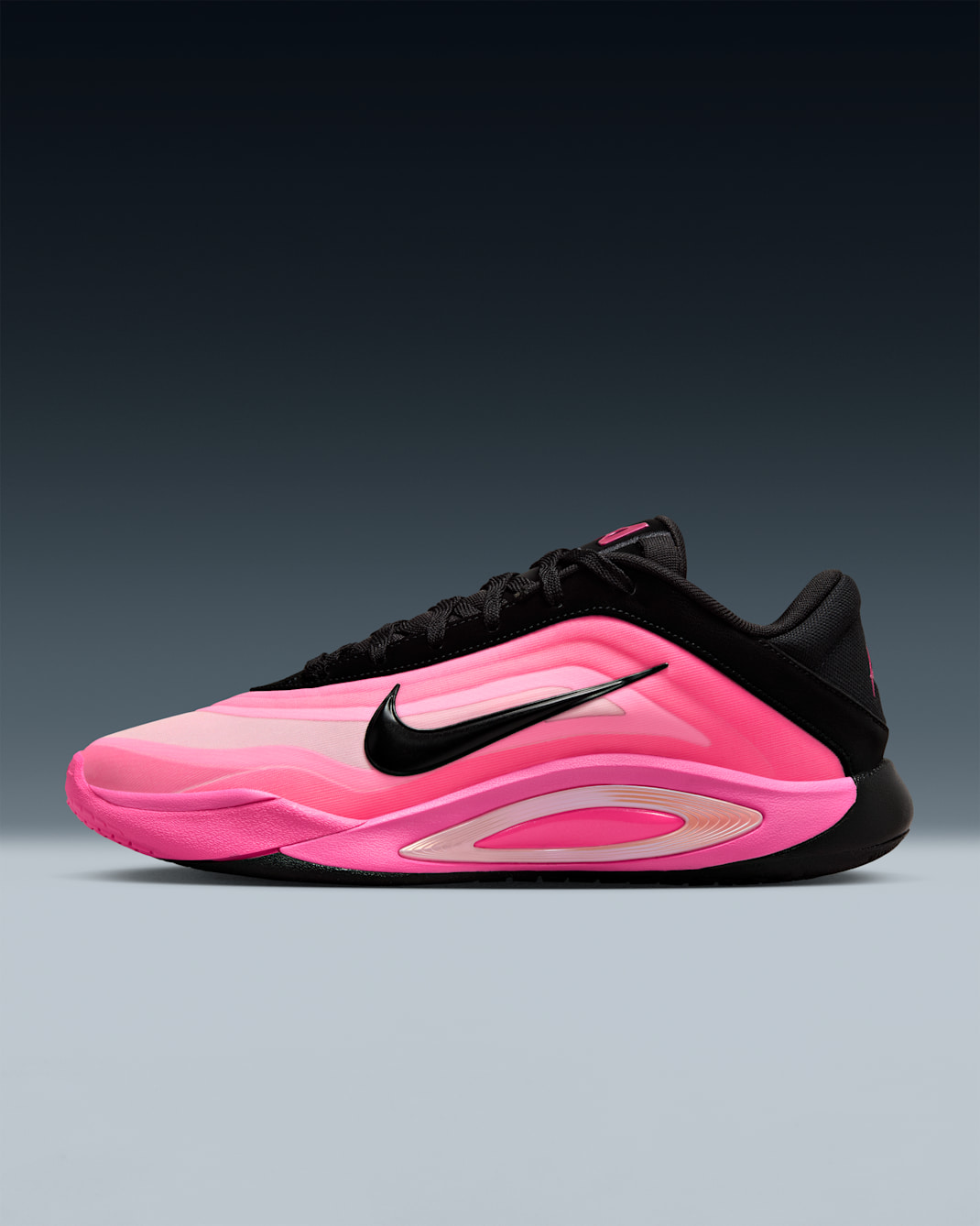รองเท้าบาสเก็ตบอล A'ja Wilson A'One "Leo Lights" EP - ดำ/Laser Pink/ชมพู/Hyper Pink
