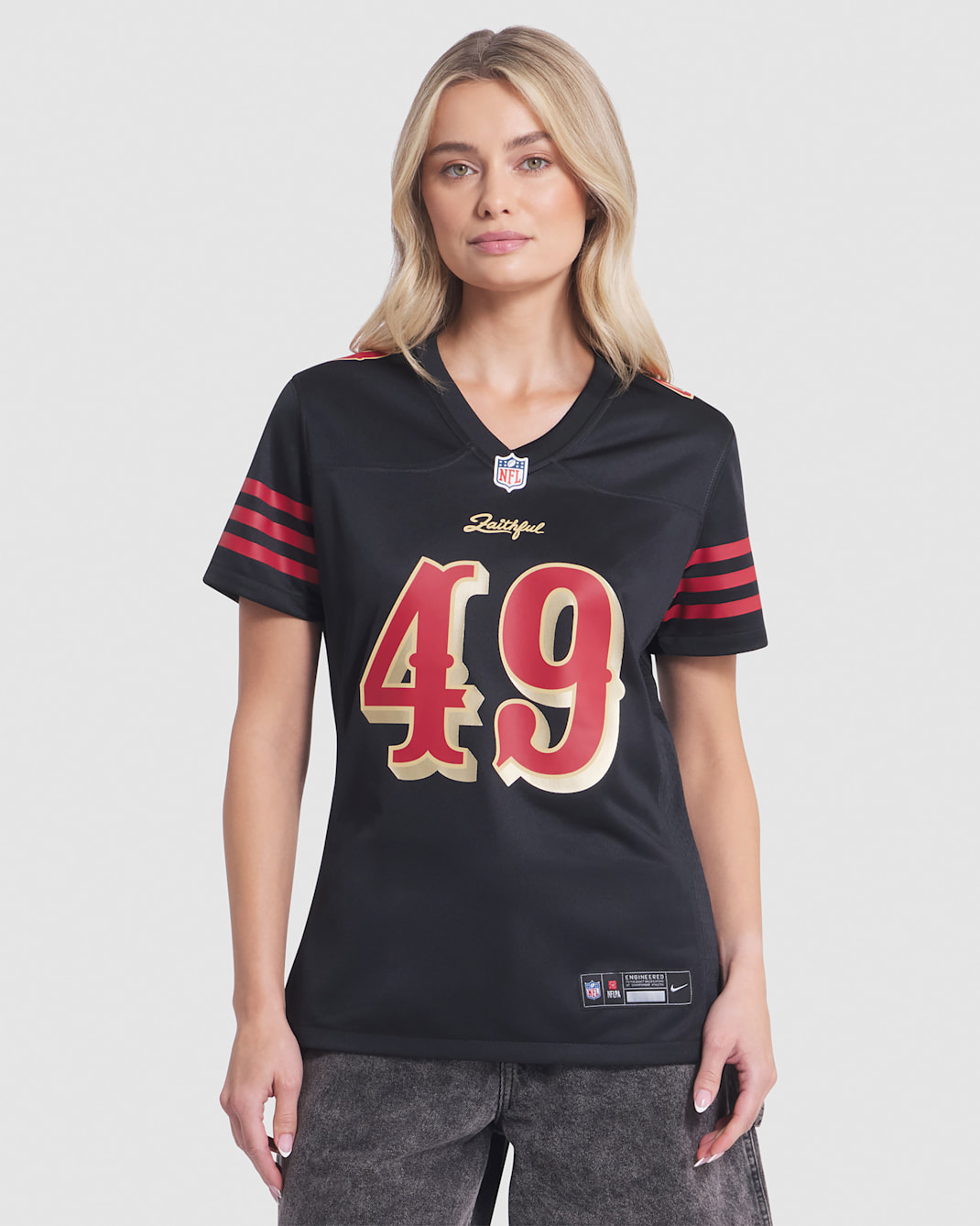 The Faithful San Francisco 49ers Rivalries Collection Women’s Nike NFL Game Jersey - Black