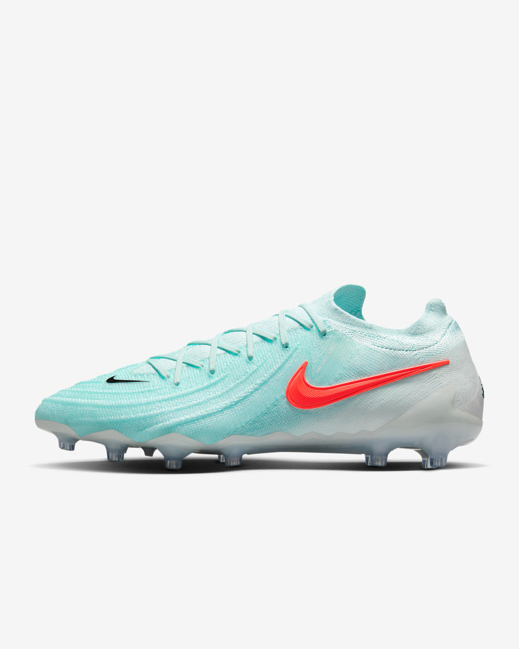 Nike Phantom GX 2 Elite Artificial-Grass Low-Top Soccer Cleats - Mint/Off Noir/Atomic Red