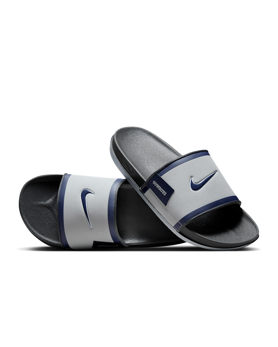 Nike Offcourt (Dallas Cowboys) Offcourt Slides - Wolf Grey/Dark Smoke Grey/College Navy