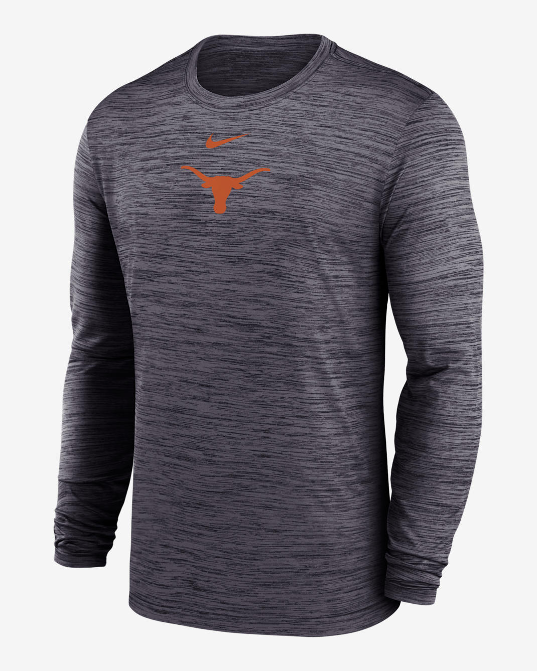 Texas Sideline Velocity Men's Nike Dri-FIT College Long-Sleeve T-Shirt - Black