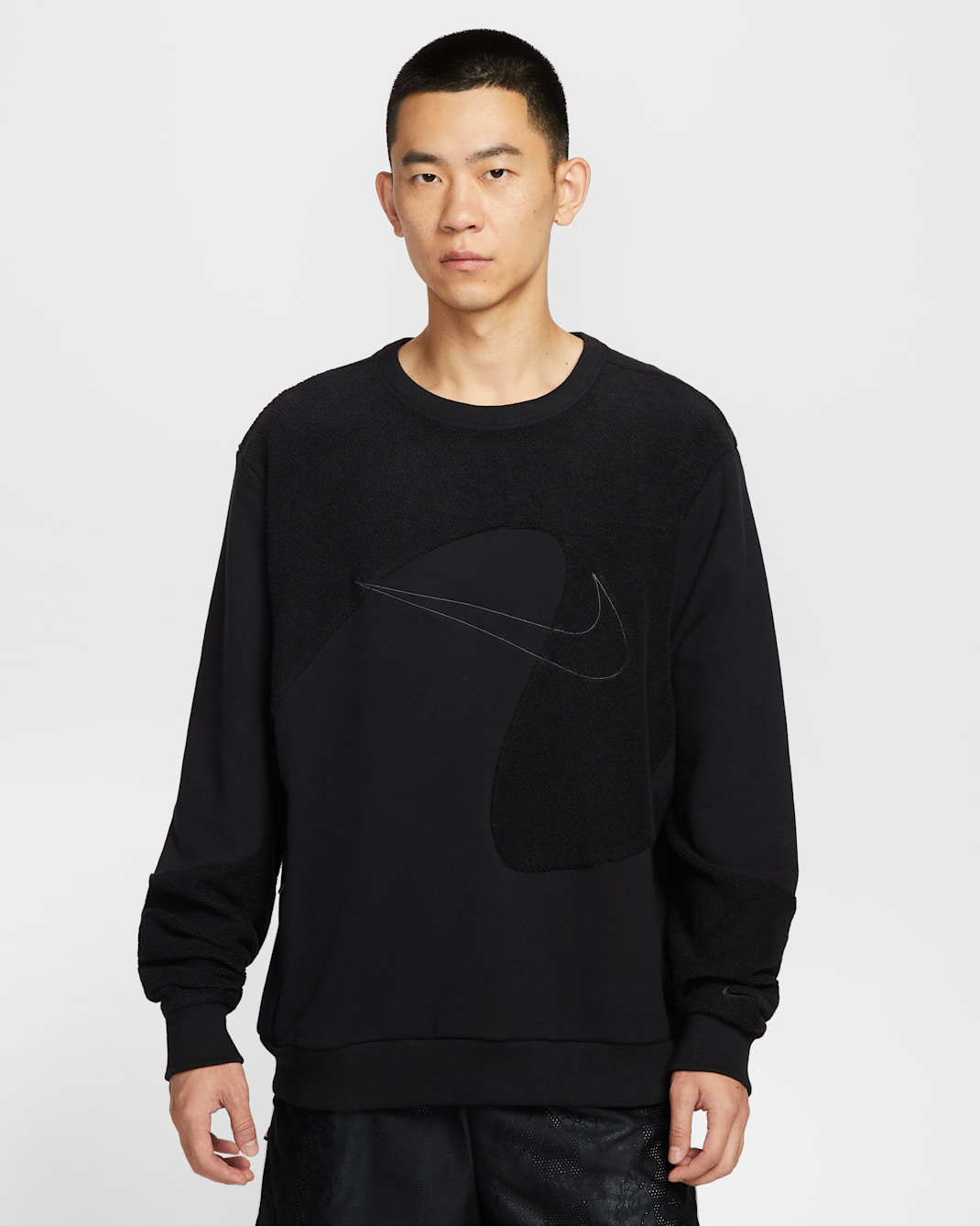 เสื้อบาสเก็ตบอลคอกลมผู้ชาย Giannis Standard Issue - ดำ/Anthracite/ดำ