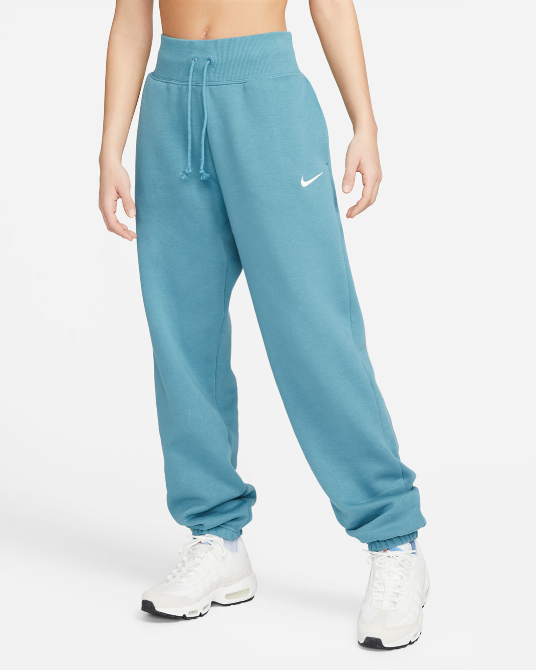 Nike Sportswear Phoenix Fleece Women's High-Waisted Oversized Sweatpants - Noise Aqua/Sail