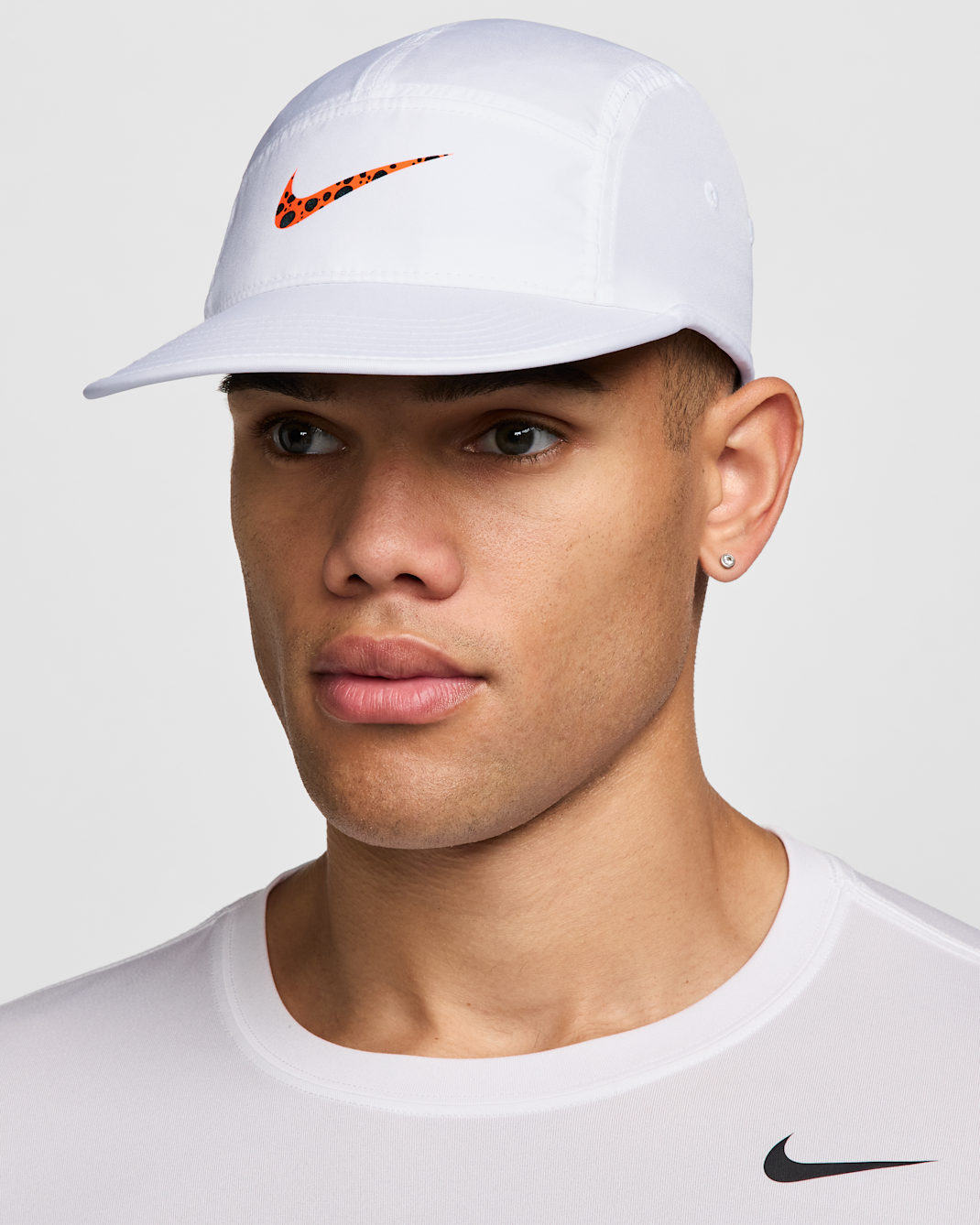 나이키 플라이 일렉트릭 언스트럭처 드라이 핏 캡 - 화이트/토탈 오렌지