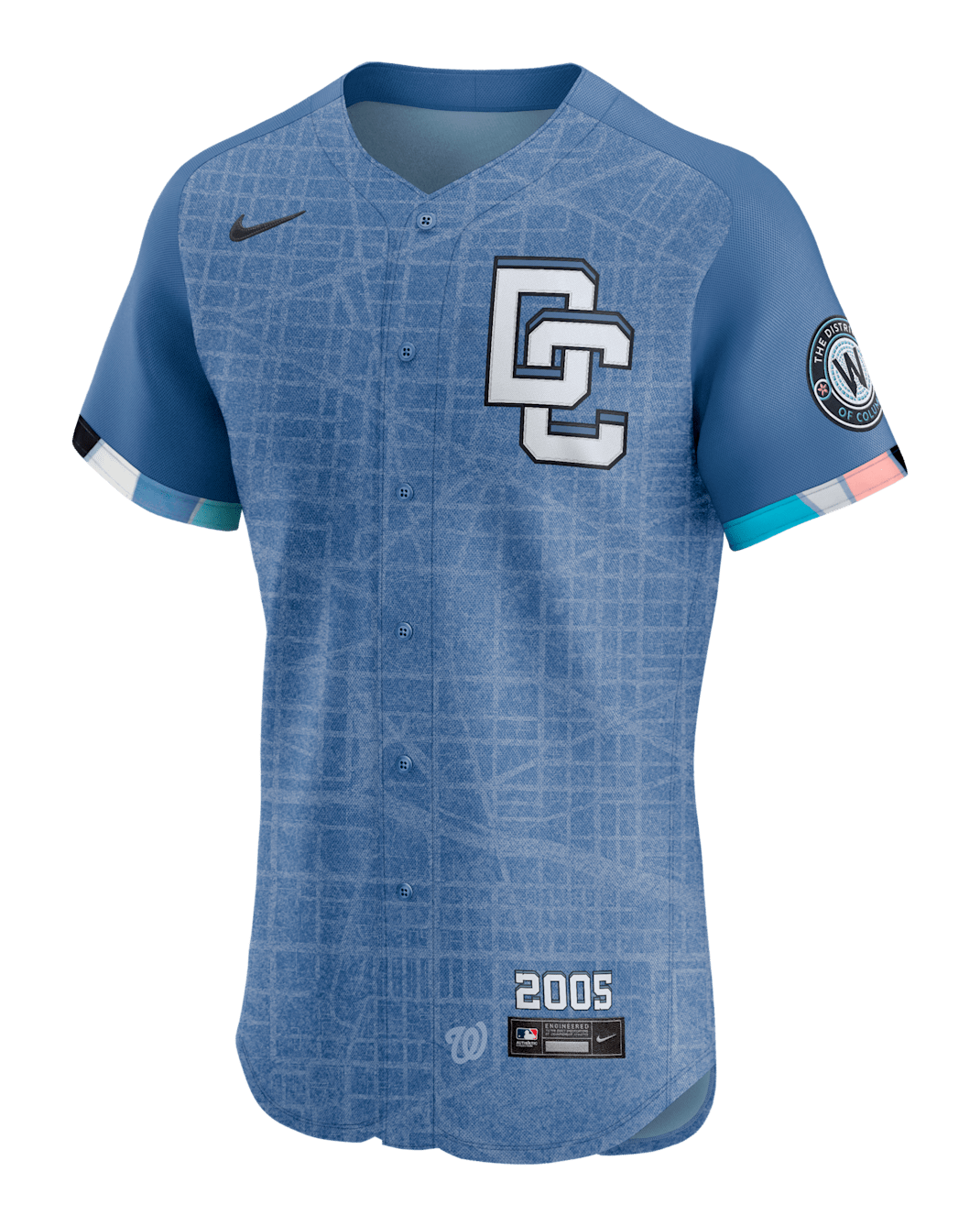 Dylan Crews Washington Nationals City Connect Men's Nike Dri-FIT ADV MLB Elite Jersey - Blue