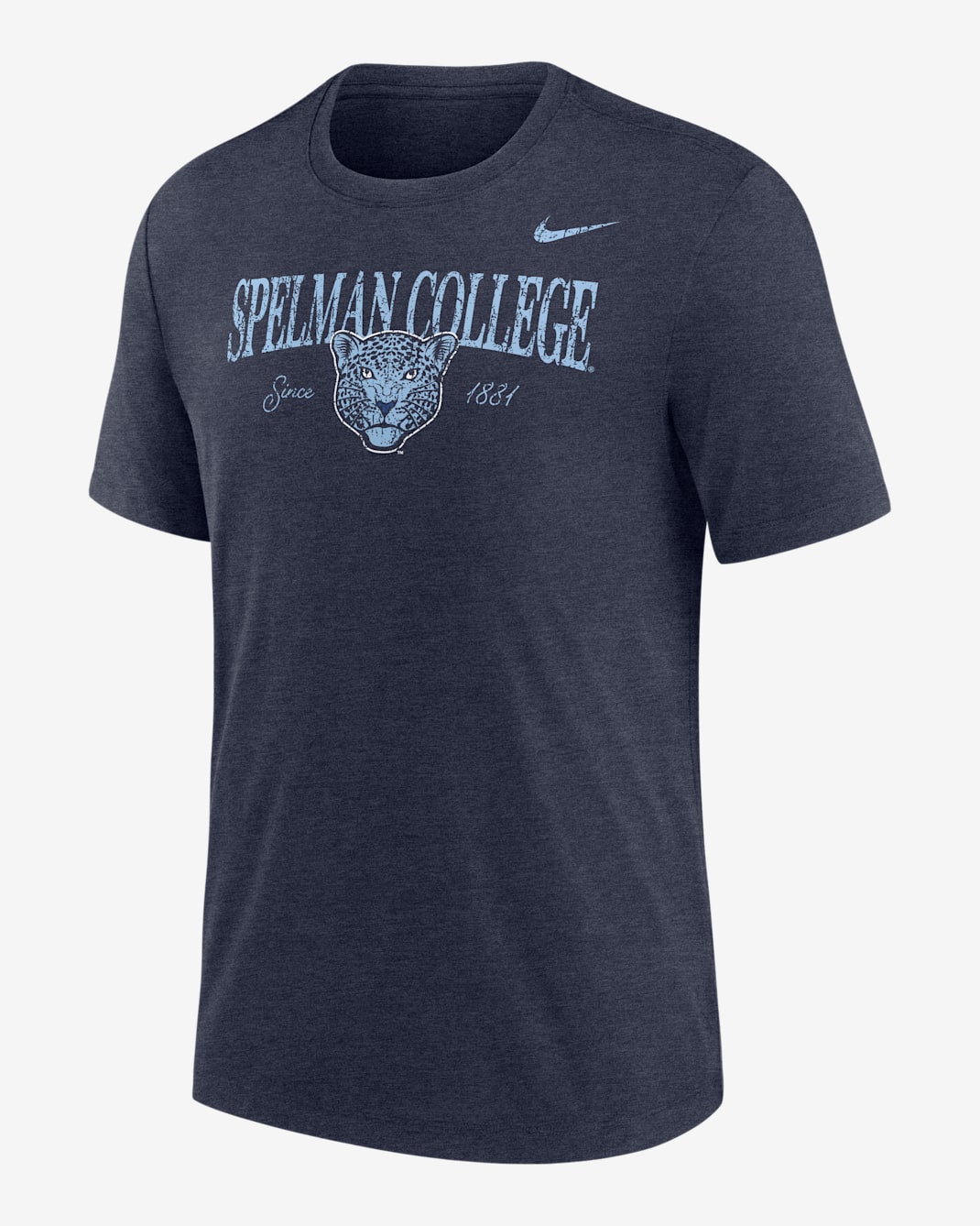 Nike College (Spelman College) Men's Tri-Blend Short-Sleeve T-Shirt - College Navy
