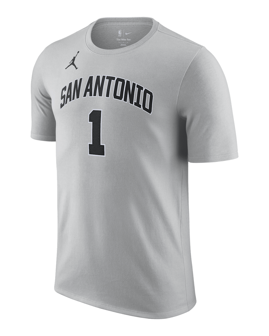 San Antonio Spurs Essentials Men's Nike NBA Statement T-Shirt - Flat Silver