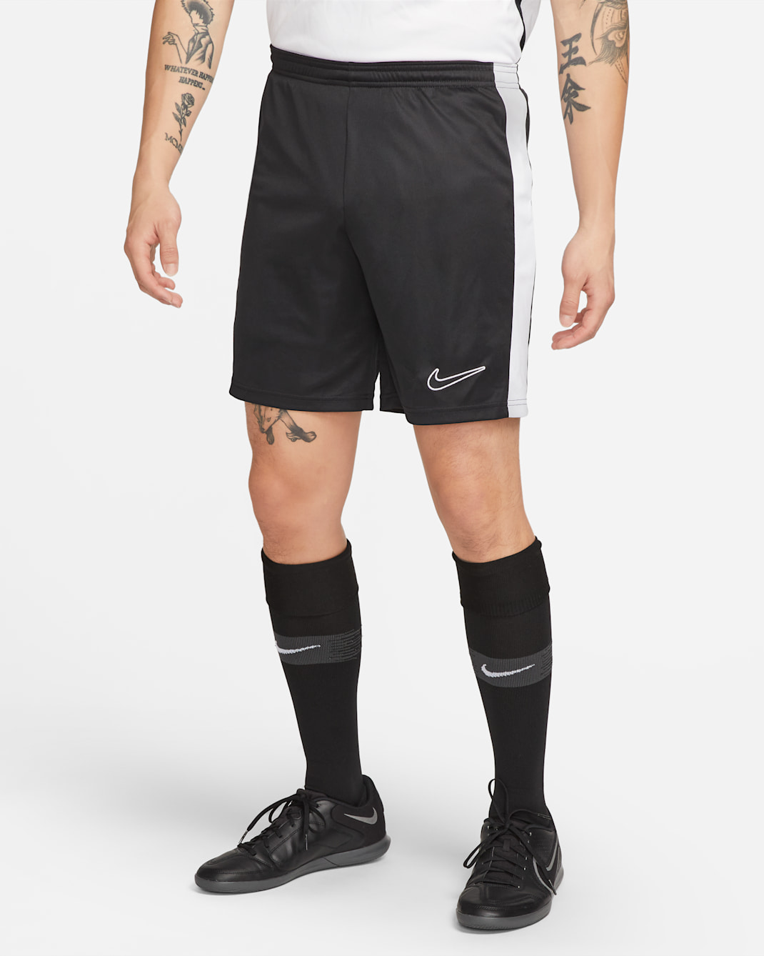Nike Dri-FIT Academy Men's Soccer Shorts - Black/White/Black/White