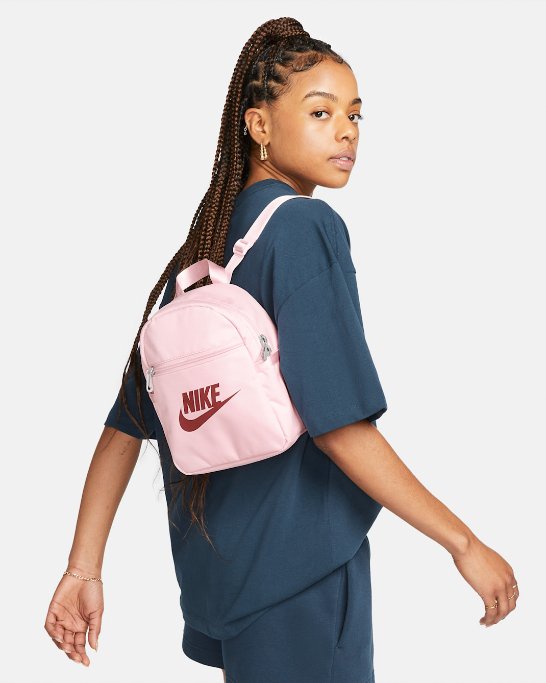Nike Sportswear Futura 365 Women's Mini Backpack (6L) - Pink Foam/Pink Foam/Team Red