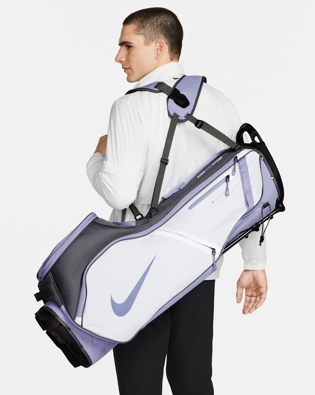 Bolsa de golf Nike Air Sport 2 - Blanco/Gris hierro