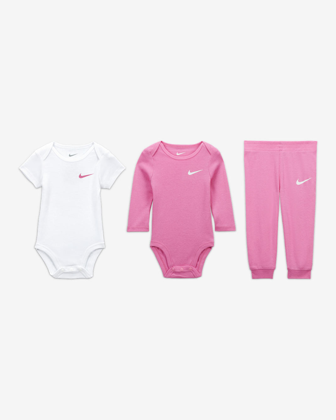 Nike Baby Essentials Baby (0-9M) 3-Piece Pants Set - Playful Pink