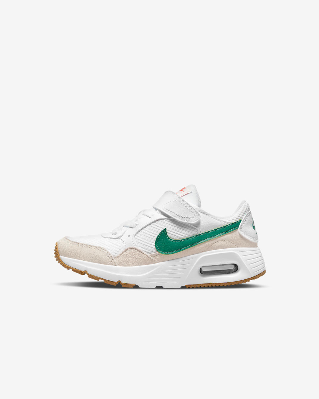 Nike Air Max SC Younger Kids' Shoes - White/Summit White/Gum Light Brown/Green Noise