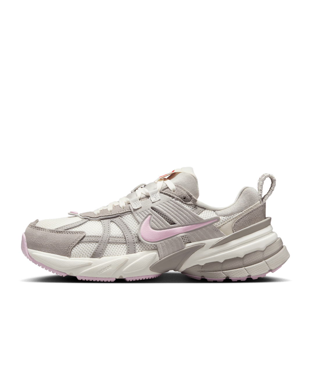Nike V2K Run Women's Shoes - Sail/Sail/College Grey/Pink Foam