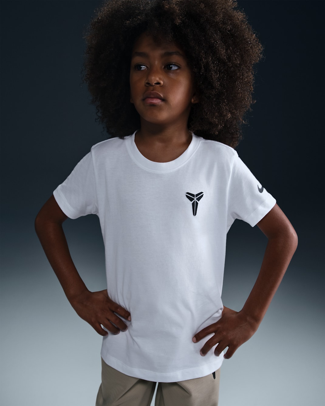 Kobe Big Kids' T-Shirt - White/Black