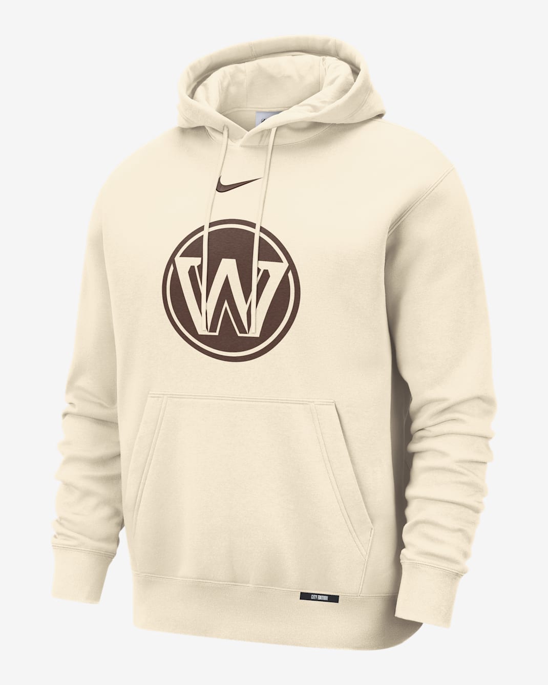 Sweat à capuche Nike Club Golden State Warriors City Edition pour homme - Natural
