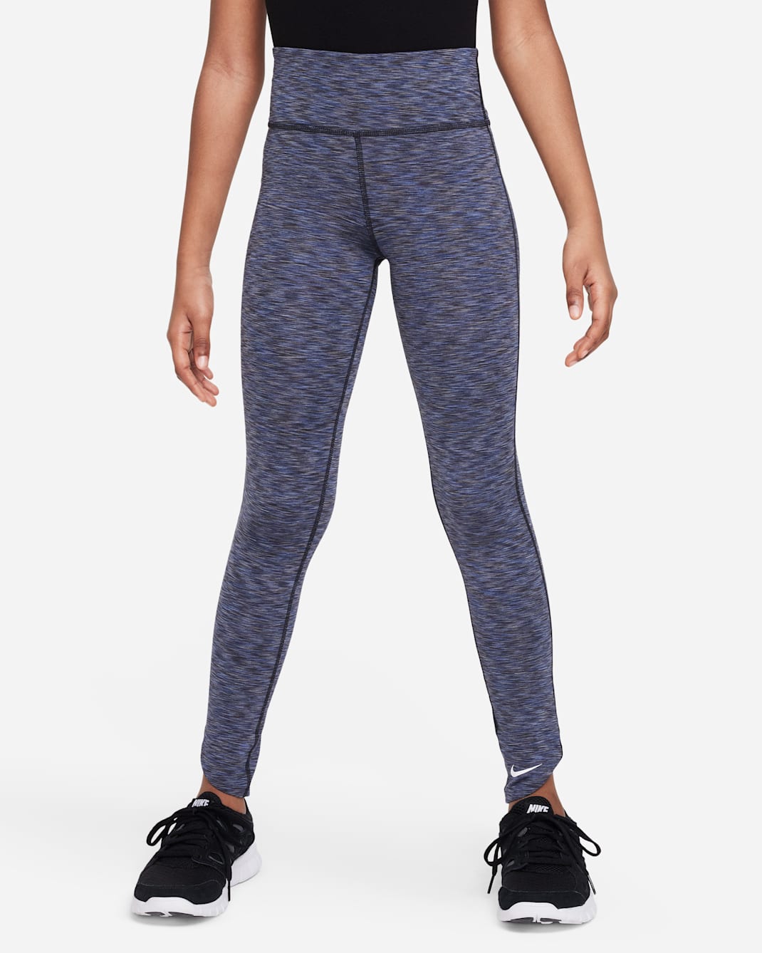 Nike Dri-FIT One Older Kids' (Girls') Training Leggings - Black/White