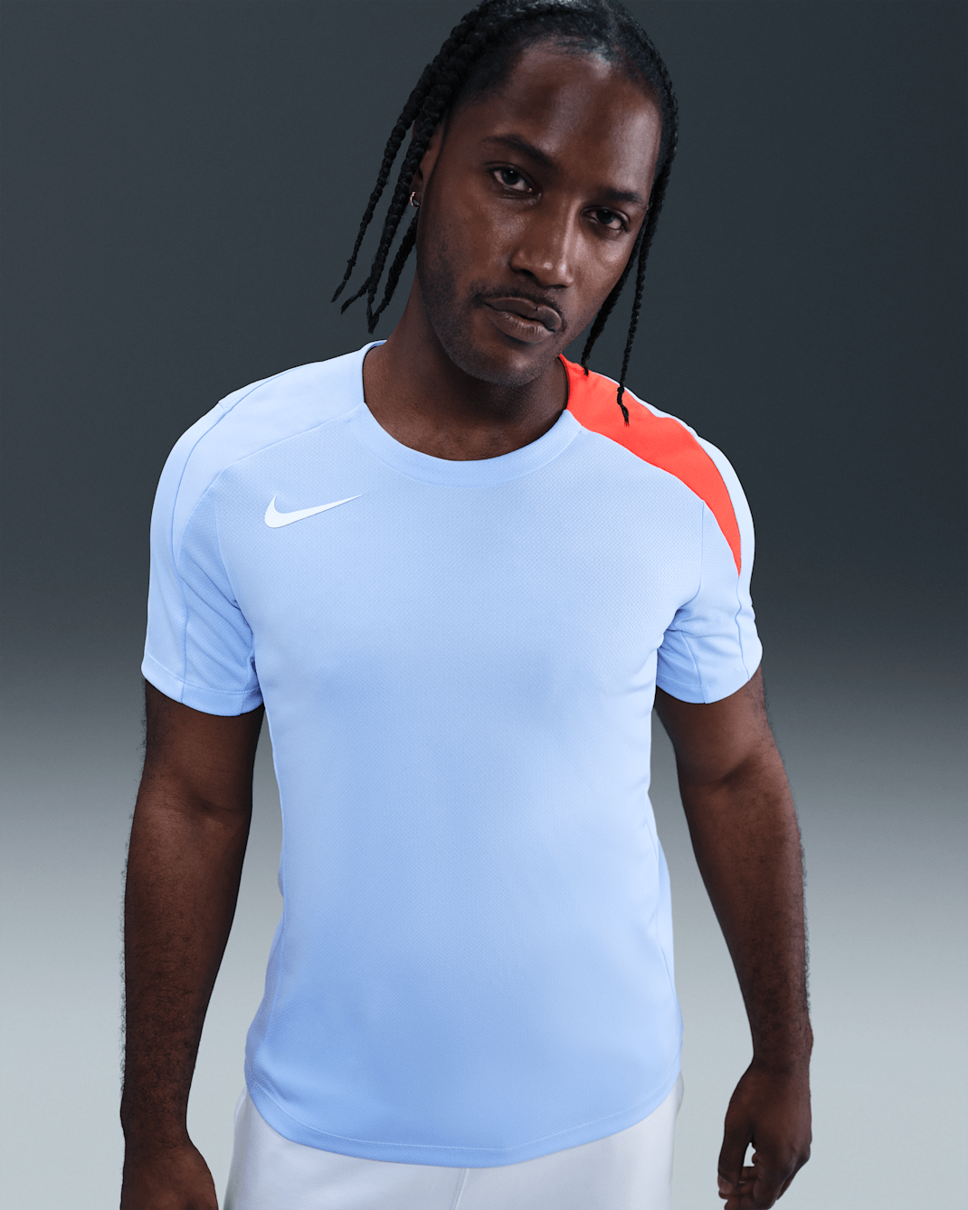 Nike Strike Men's Dri-FIT Football Shirt - Royal Tint/Royal Tint/Bright Crimson/White