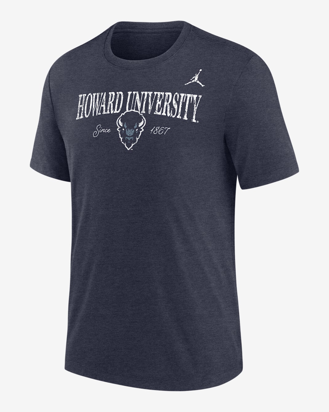 Nike College (Howard University) Men's Tri-Blend Short-Sleeve T-Shirt - College Navy