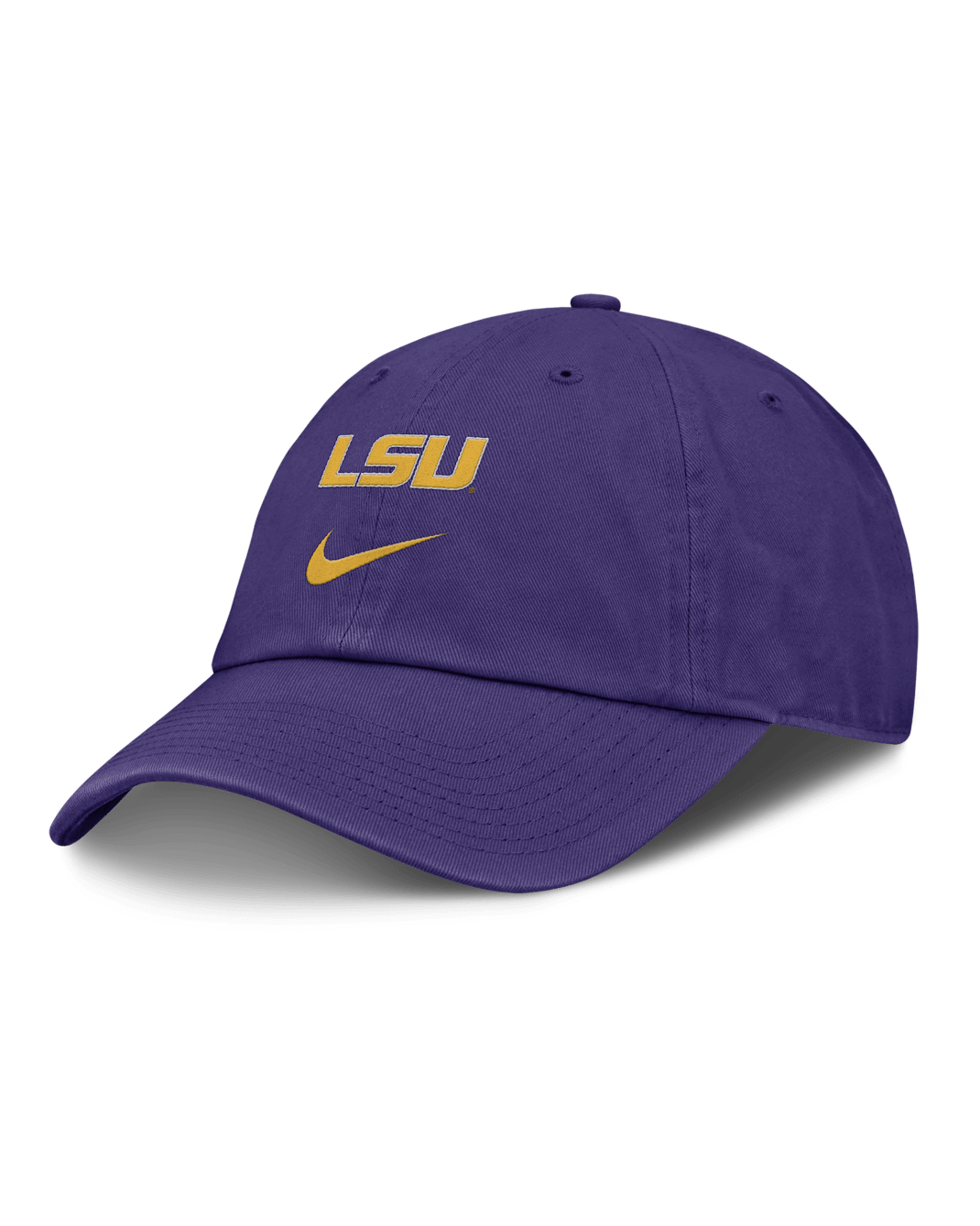 Gorra ajustable universitaria Nike para hombre LSU Primetime Club - Morado