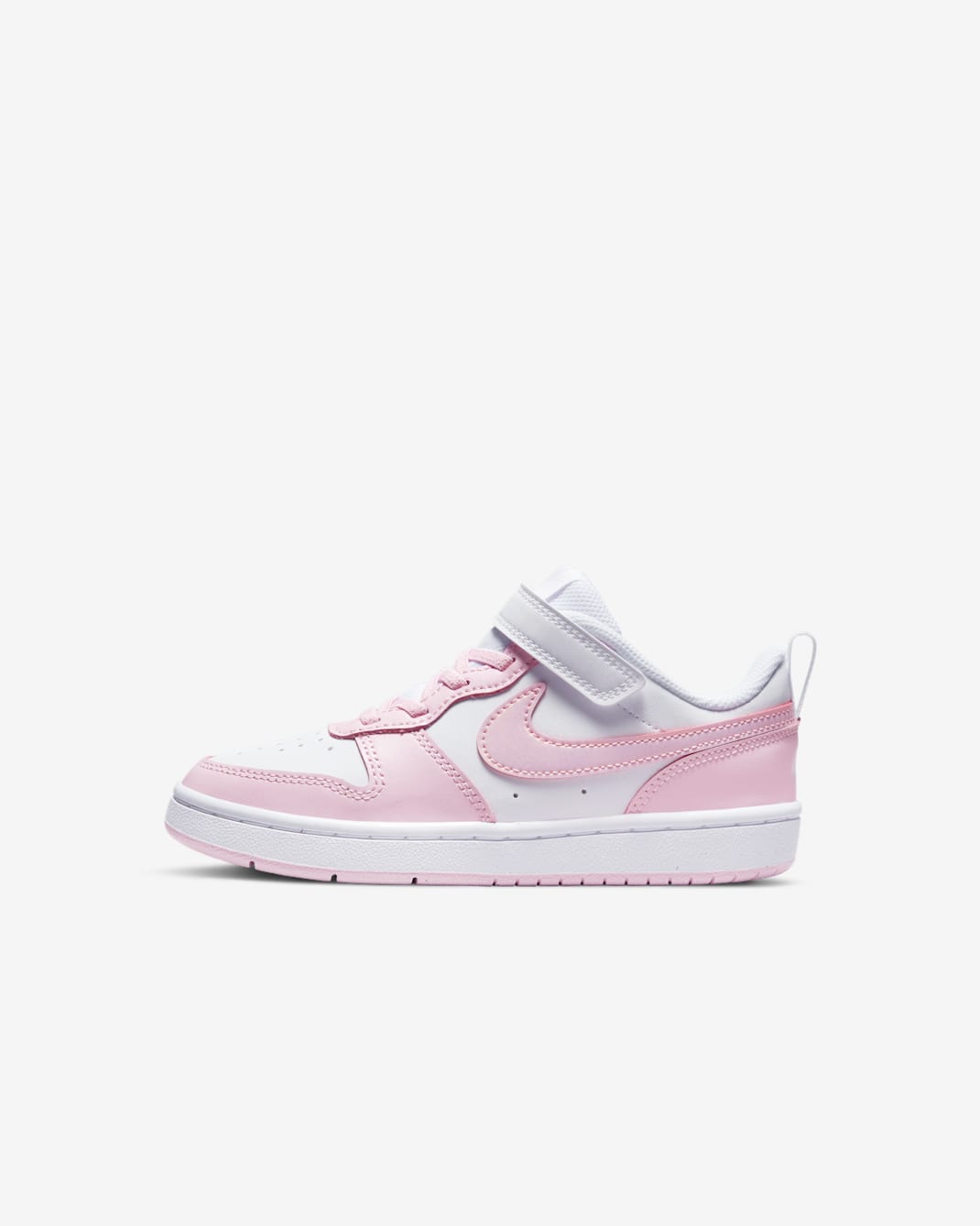Nike Court Borough Low 2 Little Kids' Shoes - White/Pink Foam
