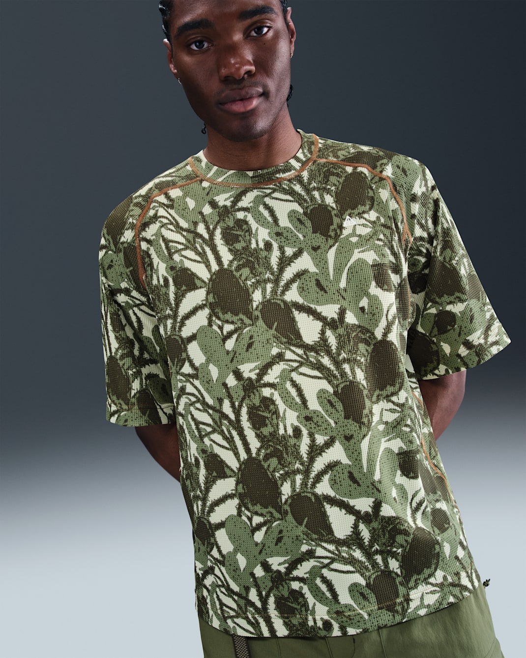 Nike ACG "Chinati" Men's Dri-FIT ADV Short-Sleeve Top - Light Khaki/Cargo Khaki/Mosswood Brown/Summit White