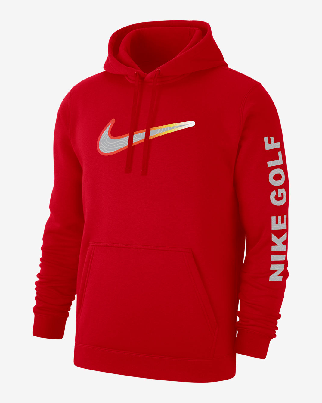 Nike Club Men's Golf Fleece Pullover Hoodie - University Red