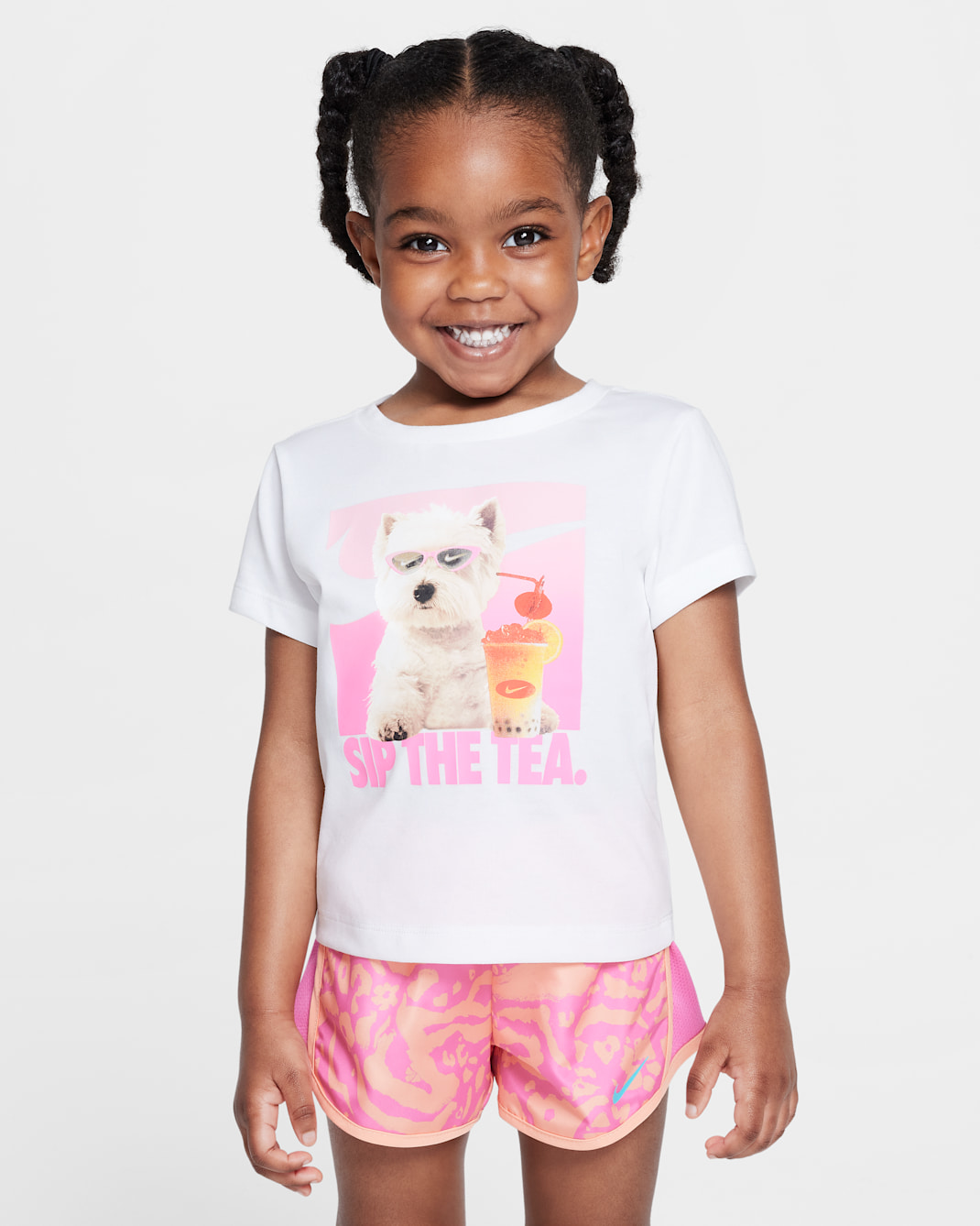 Playera Boba Pup infantil Nike - Blanco