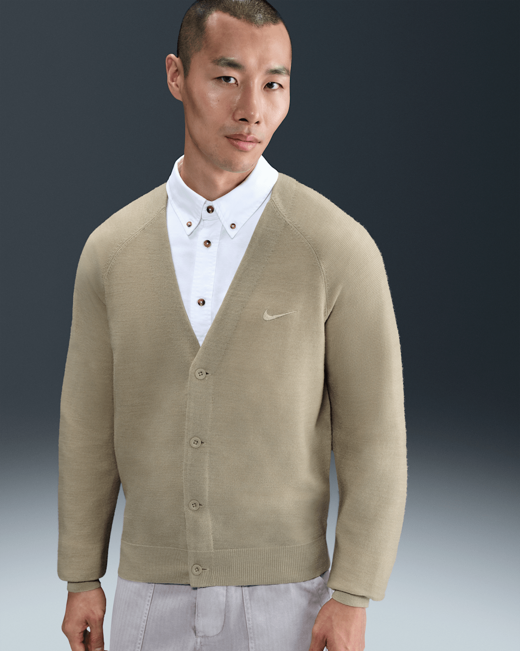 나이키 스포츠웨어 가디건 - 데저트 카키/데저트 카키