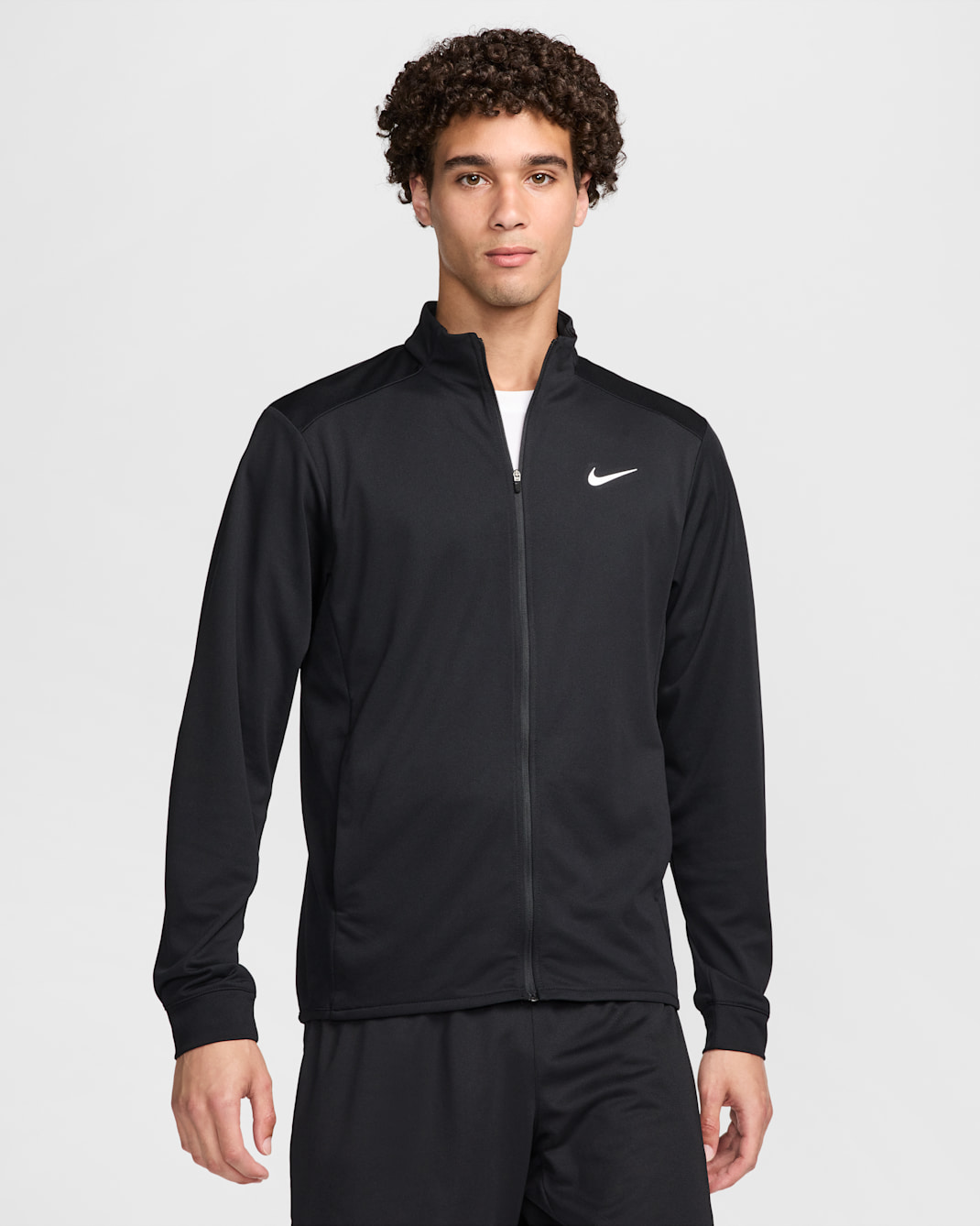 Nike Totality Men's Dri-FIT Knit Versatile Jacket - Black/White